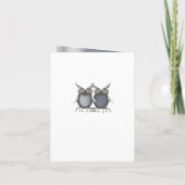 Moderne Metalltexturdusche Einladung (Rückseite)