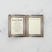 Moderne Metalltexturdusche Einladung (Innenseite)