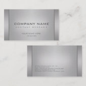 Moderne MetallVisitenkarten Visitenkarte (Vorne/Hinten)