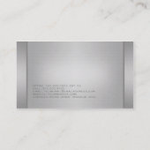 Moderne MetallVisitenkarten Visitenkarte (Rückseite)