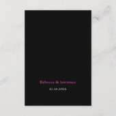 Moderne mexikanische Blume Hochzeitsdetails Begleitkarte (Rückseite)