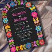 Moderne mexikanische Ehreneinladung Einladung