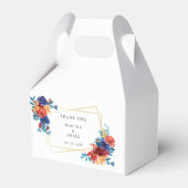 Moderne mexikanische Fiesta-Blume Hochzeit in Wass Geschenkschachtel (Vorderseite)