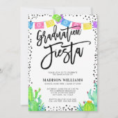 Moderne mexikanische Fiesta Graduierungspartei Einladung (Vorderseite)