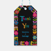 Moderne mexikanische Hochzeit Geschenkanhänger (Vorderseite)