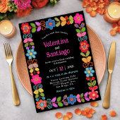 Moderne mexikanische Hochzeitseinladung Einladung