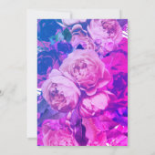 Moderne Miami-Rose Hochzeitsfeiern Einladung (Rückseite)