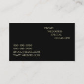 Moderne Mic Singer Business Card Visitenkarte (Rückseite)