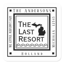 Moderne Michigan-Rücksendeadresse