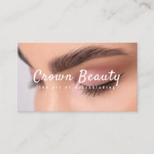 Moderne Microblading , Augenbrauen, Permanent Mak Visitenkarte