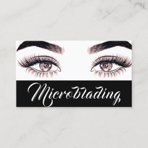 Moderne Microblading , Augenbrauen, Permanent Mak Visitenkarte