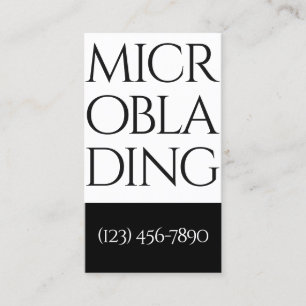 Moderne Microblading , Augenbrauen, Permanent Mak Visitenkarte