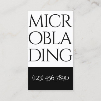 Moderne Microblading , Augenbrauen, Permanent Mak Visitenkarte