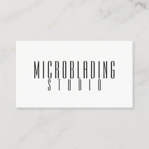 Moderne Microblading, Augenbrauen, Permanent Make- Visitenkarte