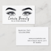 Moderne Microblading Visitenkarte (Vorne/Hinten)
