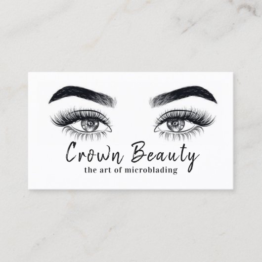 Moderne Microblading Visitenkarte (Vorderseite)