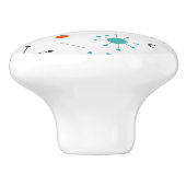 Moderne Mid Century Retro Atomare Abstraktion Keramikknauf (Seitenansicht)