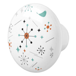 Moderne Mid Century Retro Atomare Abstraktion Keramikknauf