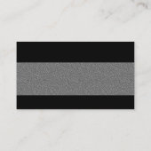 Moderne - Mid Gray Embossed Texture Visitenkarte (Rückseite)