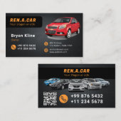 Moderne Miete | Minimalistische Visitenkarte (Vorne/Hinten)