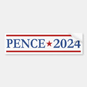 Moderne Mike Pence 2024 US-Präsident Autoaufkleber (Vorne)