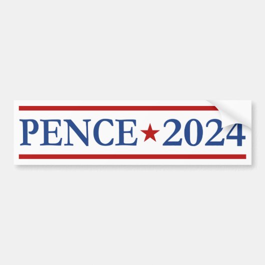 Moderne Mike Pence 2024 US-Präsident Autoaufkleber (Vorne)
