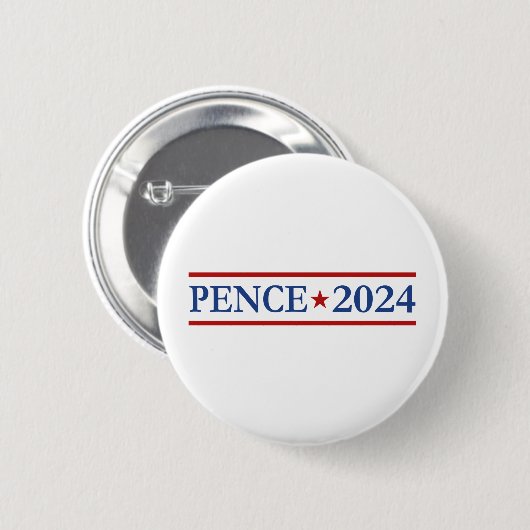 Moderne Mike Pence 2024 US-Präsident Button (Vorne & Hinten)