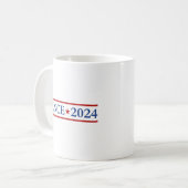 Moderne Mike Pence 2024 US-Präsident Kaffeetasse (Vorderseite Links)