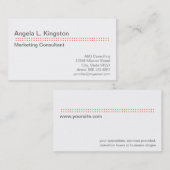 Moderne Mikroplatte-Kirsche Visitenkarte (Vorne/Hinten)