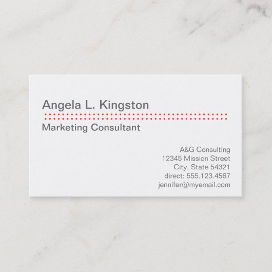 Moderne Mikroplatte-Kirsche Visitenkarte (Vorderseite)