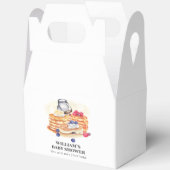 Moderne Milk Berry Pancake Brunch Babydusche Geschenkschachtel (Offen)