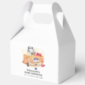 Moderne Milk Berry Pancake Brunch Babydusche Geschenkschachtel (Rückseite)