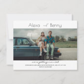 Moderne mimalistische Hochzeit Einladung (Vorderseite)