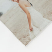 Moderne Mindest-Multi-Foto-Script-Fleece Fleecedecke (Ecke)