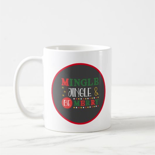 Moderne Mingle & Jingle Holiday Kaffeetasse (Links)