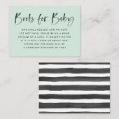 Moderne Mini Baby Dusche Buchungsanfrage Begleitkarte (Vorne/Hinten)