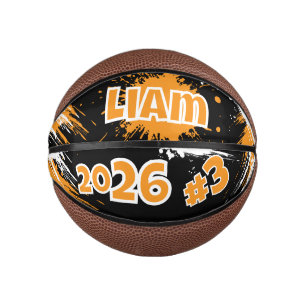 Moderne Mini-Basketball mit individuellem Namen un Mini Basketball