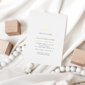 Moderne Mini-Gold-Schnuller-Neutral-Babydusche Folieneinladung