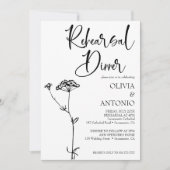 Moderne Minilist Simple Wedding Probe Einladung (Vorderseite)