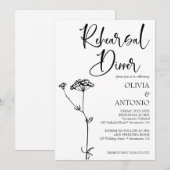 Moderne Minilist Simple Wedding Probe Einladung (Vorne/Hinten)