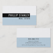 MODERNE MINIMABAND, einfach fett schwarz, blass Visitenkarte (Vorne/Hinten)