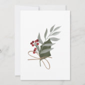 Moderne Minimal 5-Foto-Collage Frohe Weihnachten (Rückseite)