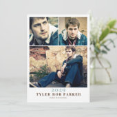 Moderne Minimal Abschluss 3 Foto Ankündigung (Stehend Vorderseite)