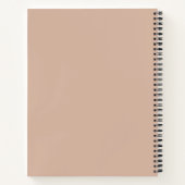 Moderne Minimal Abstract Boho Mädchen Benutzerdefi Notizblock (Rückseite)