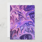 Moderne Minimal Abstrakt Galaxie Kunst, Dichtung u Einladung (Rückseite)