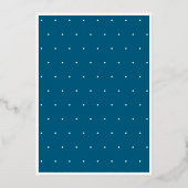 Moderne Minimal Aquamarin 30 Script Geburtstag Folieneinladung (Rückseite)