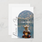 Moderne Minimal Arch Weihnachtskarte für Fotos Dankeskarte (Vorne/Hinten)