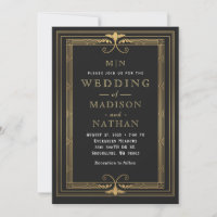 Moderne Minimal Art Deco Hochzeit