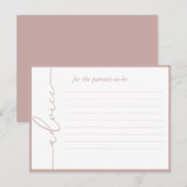 Moderne Minimal Babyduschberatungskarte Hinweiskarte (Vorne/Hinten)