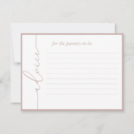 Moderne Minimal Babyduschberatungskarte Hinweiskarte